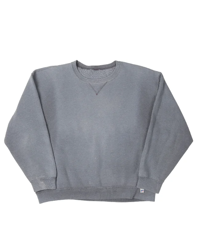 Russel Crewneck Sweatshirt Hoodie with Lining Warm Insulated