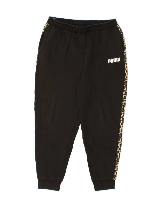 PUMA Womens Tracksuit Trousers Joggers UK 14 Medium Black Animal Print Trousers cozy comfortable PUMA Womens Tracksuit Trousers Joggers UK 14 Medium Black Animal Print Trousers cozy comfortable