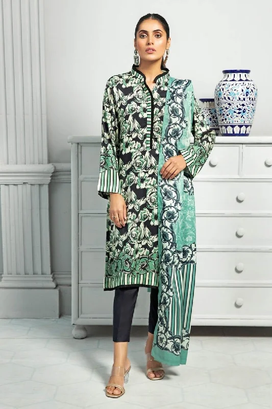 Gul Ahmed 3PC Linen Shawl Printed Stitched Suit WNS-12086 Chic Chunky Knit Shawl