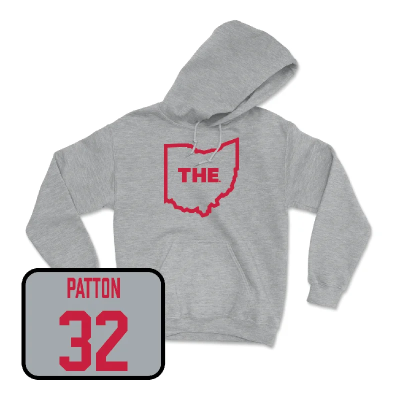 Sport Grey Women's Lacrosse The Hoodie - Sophie Patton Hoodie with Button Placket Classic Preppy