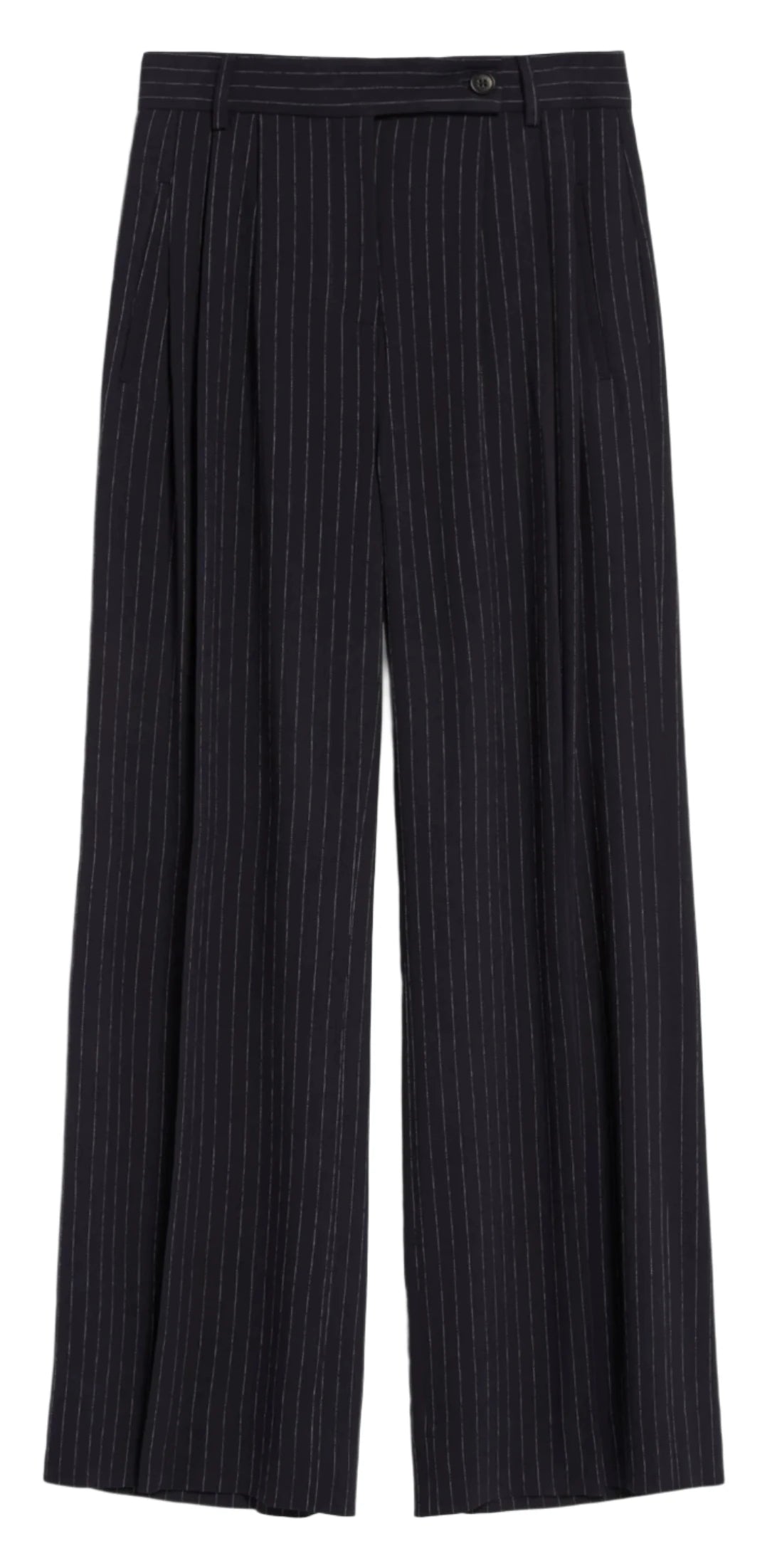 ARMEDANGELS Kaayua pinstripe trousers night sky white women Trousers Denim Distressed