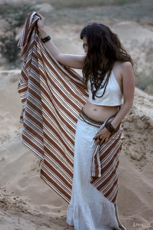 Block Print Shawl ⋙ Natural Dye ⋙ Cotton Soft Cotton Shawl Poncho