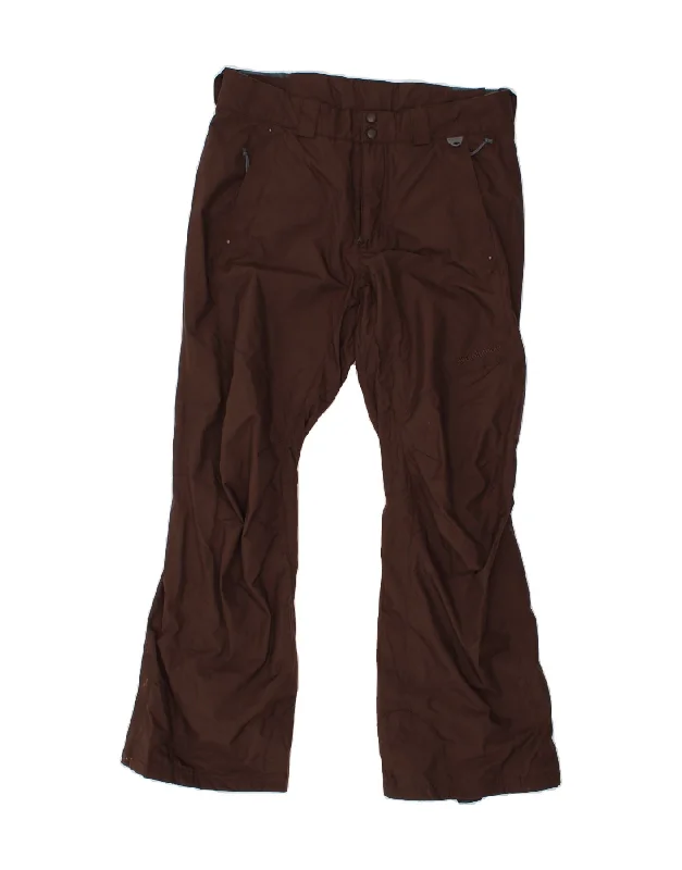 COLUMBIA Womens Omni-Tech Ski Trousers Medium W30 L30 Brown Nylon Cropped Trousers Casual Linen