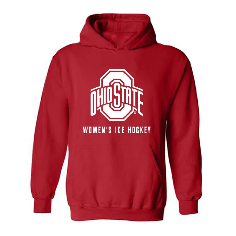 Ohio State - NCAA Women's Ice Hockey : Grace McCoshen - Classic Shersey Hooded Sweatshirt Hoodie with Ribbed Cuffs Snug Fit Comfort Ohio State - NCAA Women's Ice Hockey : Grace McCoshen - Classic Shersey Hooded Sweatshirt Hoodie with Ribbed Cuffs Snug Fit Comfort