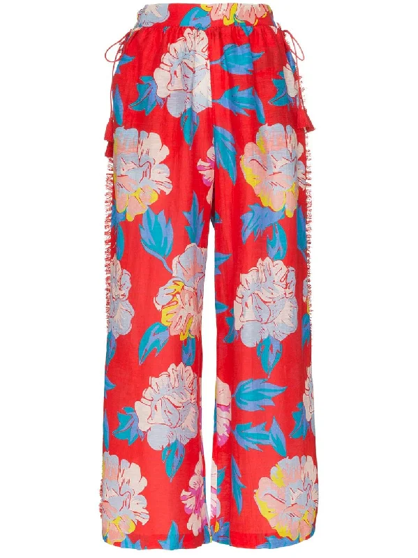 talla floral print trousers Trousers chic fashionable