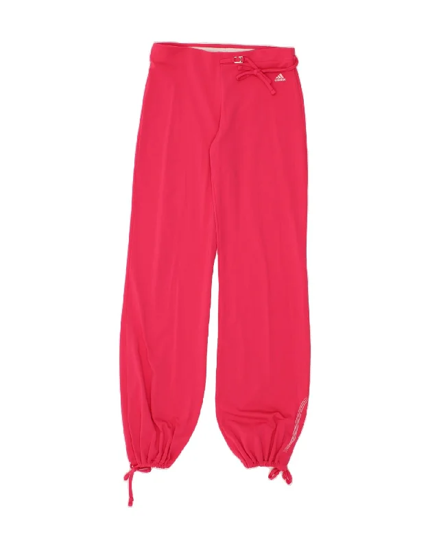 ADIDAS Womens Climalite Tracksuit Trousers Joggers UK 12 Medium Pink Trousers Elastic Waist Soft ADIDAS Womens Climalite Tracksuit Trousers Joggers UK 12 Medium Pink Trousers Elastic Waist Soft