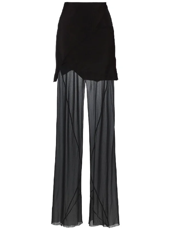 layered sheer trousers Trousers luxurious premium