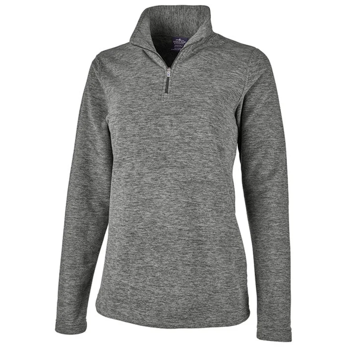 Charles River Women's Light Grey Heather Freeport Microfleece Pullover High Neck Pullover Charles River Women's Light Grey Heather Freeport Microfleece Pullover High Neck Pullover