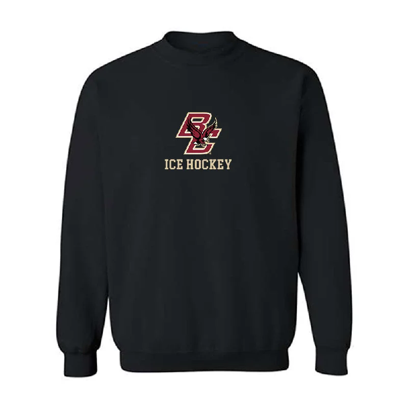 Boston College - NCAA Women's Ice Hockey : Olivia O'Brien - Classic Shersey Crewneck Sweatshirt Hoodie with Monochrome Minimalist Simple Boston College - NCAA Women's Ice Hockey : Olivia O'Brien - Classic Shersey Crewneck Sweatshirt Hoodie with Monochrome Minimalist Simple