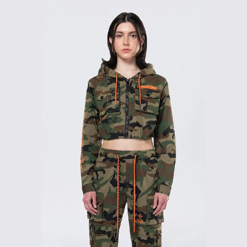 Hooded Utility Full Zip Jacket - Wood Camo Plaid Jacket Tartan Jacket Houndstooth Jacket Hooded Utility Full Zip Jacket - Wood Camo Plaid Jacket Tartan Jacket Houndstooth Jacket
