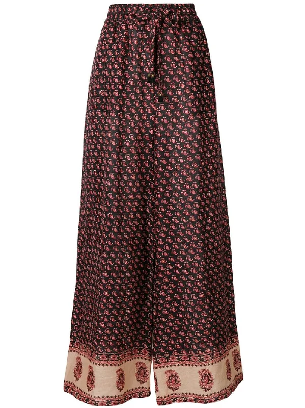 Jaya printed wide-leg trousers Trousers sophisticated sleek