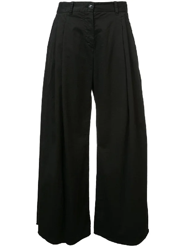flared wide leg trousers Trousers Striped Patterned