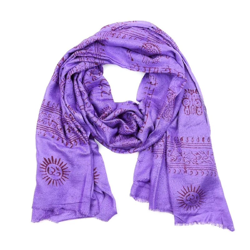 Sensational Prayer Scarf/Shawl from Kathmandu Trendy Bohemian Shawl Cape