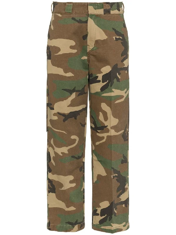 camouflage print trousers Trousers Sale Discount