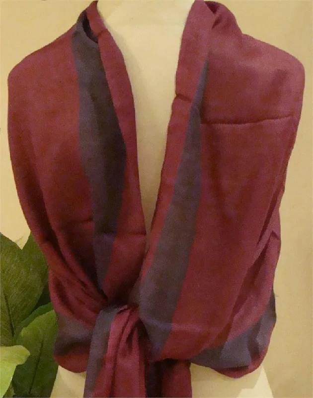 "Dual-shade" Dubai Shawl and Hijab Fashionable Embroidered Shawl