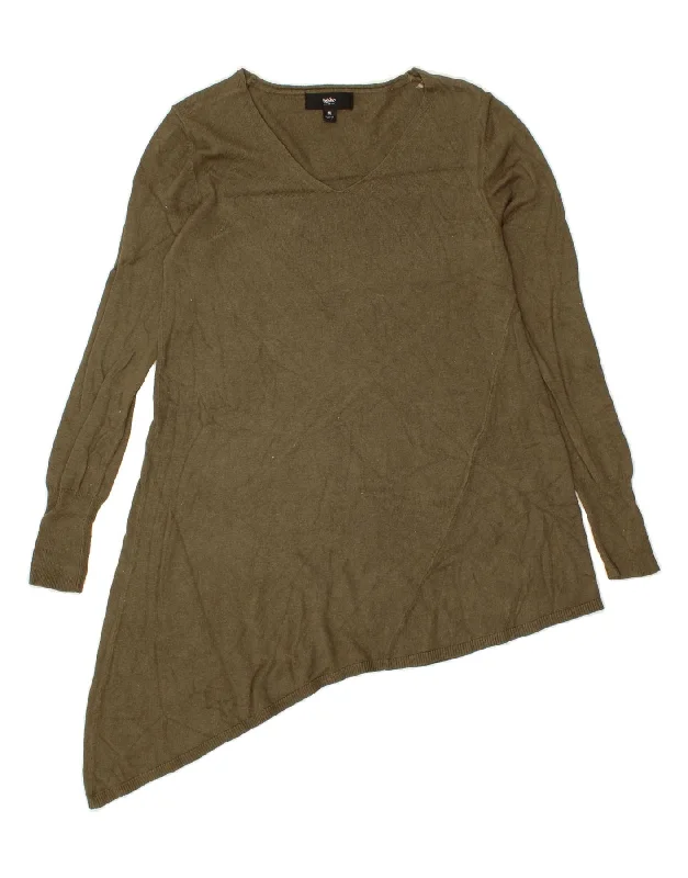 MOSSIMO Womens V-Neck Jumper Sweater UK 12 Medium Khaki Nylon Mesh Fabric Canvas Fabric Denim Fabric MOSSIMO Womens V-Neck Jumper Sweater UK 12 Medium Khaki Nylon Mesh Fabric Canvas Fabric Denim Fabric