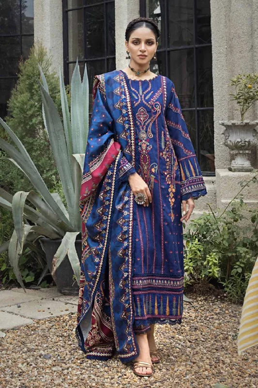 Gul Ahmed 3PC Embroidered Dobby Jacquard Unstitched Suit with Digital Printed Twill Shawl AP-32009 Soft Knit Shawl Poncho