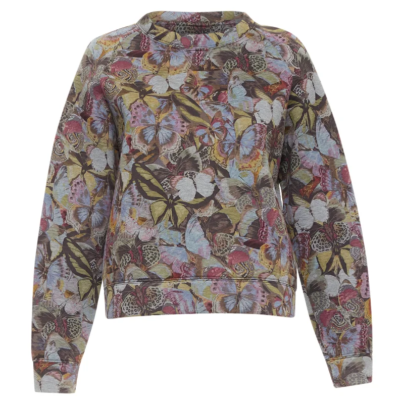 Valentino multicolor butterfly print pullover sweater Sarouel Sleeve Pullover