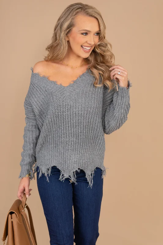 That's A Fabulous Idea Heather Gray Distressed Sweater Wool Sweater Cotton Sweater Cashmere Sweater That's A Fabulous Idea Heather Gray Distressed Sweater Wool Sweater Cotton Sweater Cashmere Sweater