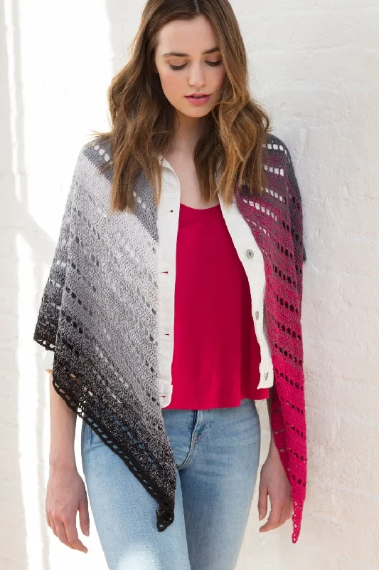 Shaded Color Shawl (Crochet) Fashionable Wool Shawl Cape