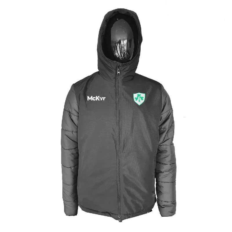 Mc Keever Ireland Supporters Core 22 Stadium Jacket - Adult - Black Knit Jacket Woven Jacket Fleece Jacket Mc Keever Ireland Supporters Core 22 Stadium Jacket - Adult - Black Knit Jacket Woven Jacket Fleece Jacket