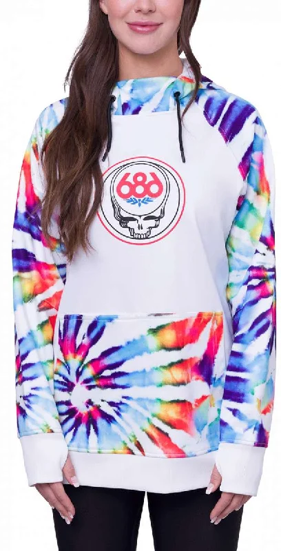 686 Women's Bonded Fleece Pull Over Hoodie 2024 Hoodie with Hem Embroidery Detailed Premium 686 Women's Bonded Fleece Pull Over Hoodie 2024 Hoodie with Hem Embroidery Detailed Premium