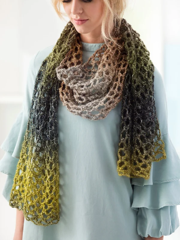 Open Mesh Shawl (Crochet) Elegant Lace Shawl Wrap