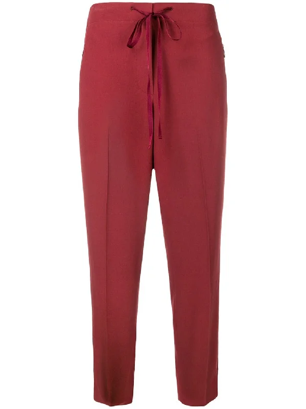 piped cropped trousers Trousers luxurious high-end
