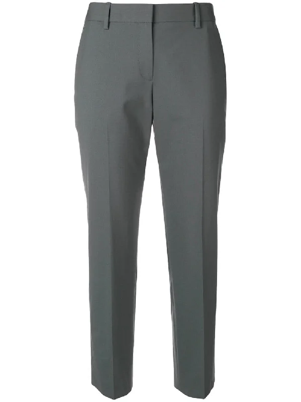 creased cropped trousers Trousers Review Highly