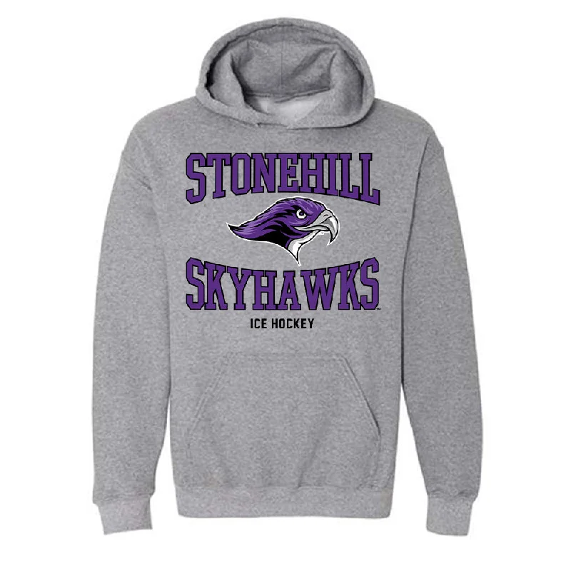 Stonehill - NCAA Women's Ice Hockey : Lily Geist - Classic Shersey Hooded Sweatshirt Hoodie with Oversized Fit Loose Comfortable Stonehill - NCAA Women's Ice Hockey : Lily Geist - Classic Shersey Hooded Sweatshirt Hoodie with Oversized Fit Loose Comfortable