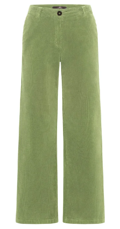 LANIUS 13979 Marlene corduroy trousers 678 sage women Trousers Leisure Comfortable