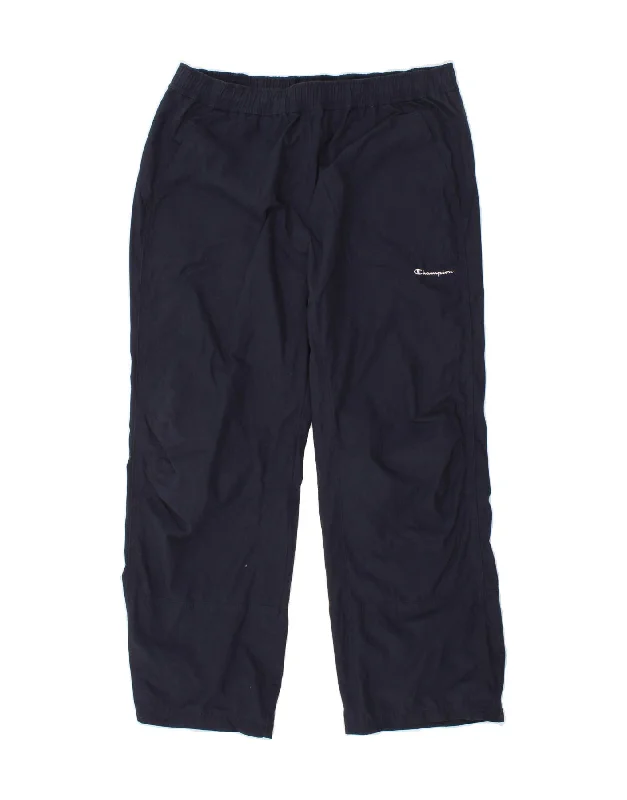 CHAMPION Womens Tracksuit Trousers UK 20 2XL  Navy Blue Trousers Evening Elegant