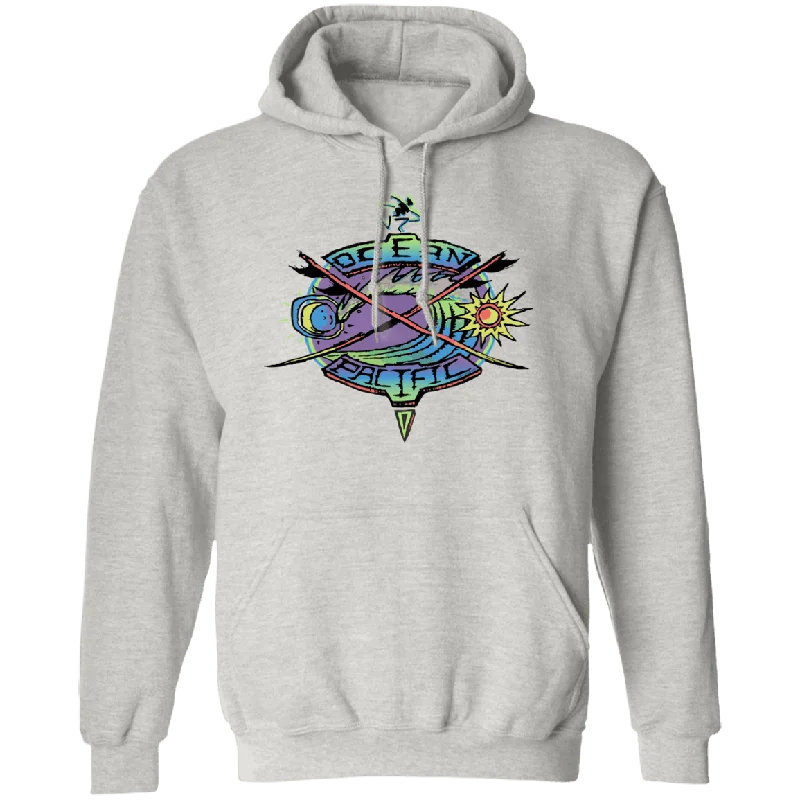 Surf Crossing Neon Fleece Hoodie Hoodie with Hem Drawcord Adjustable Customizable