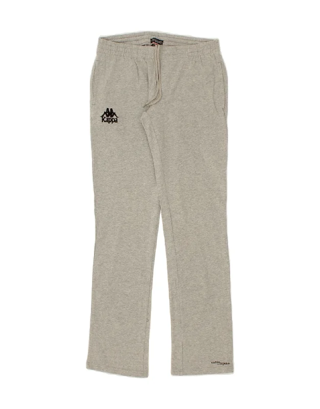 KAPPA Womens Tracksuit Trousers UK 10 Small  Grey Cotton Trousers Brand Named