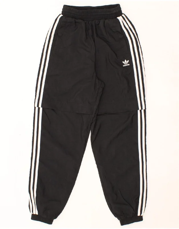 ADIDAS Womens Tracksuit Trousers Joggers UK 4 XS Black Polyamide Cropped Trousers Casual Linen ADIDAS Womens Tracksuit Trousers Joggers UK 4 XS Black Polyamide Cropped Trousers Casual Linen