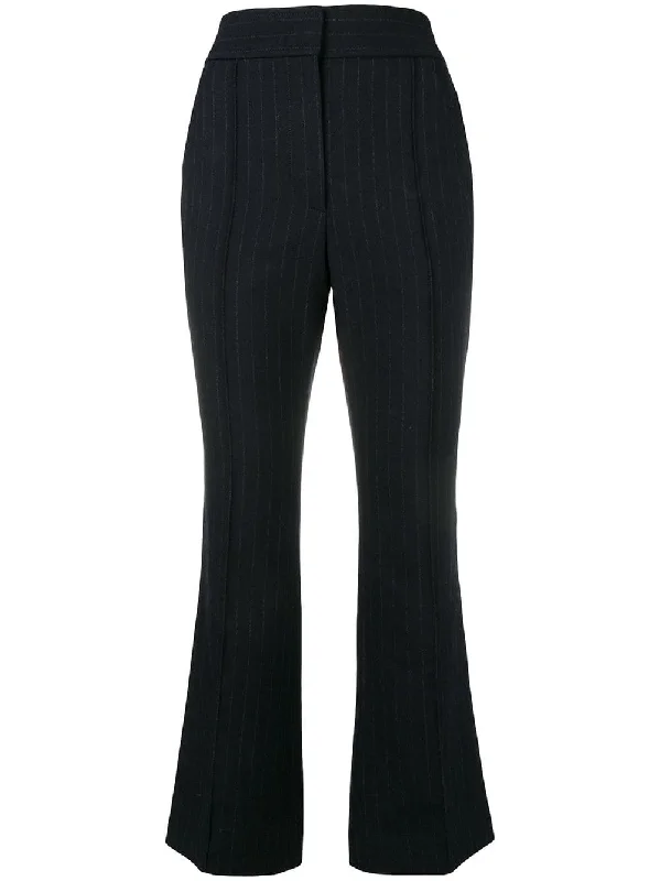 flared pinstripe trousers Trousers Pleated Formal