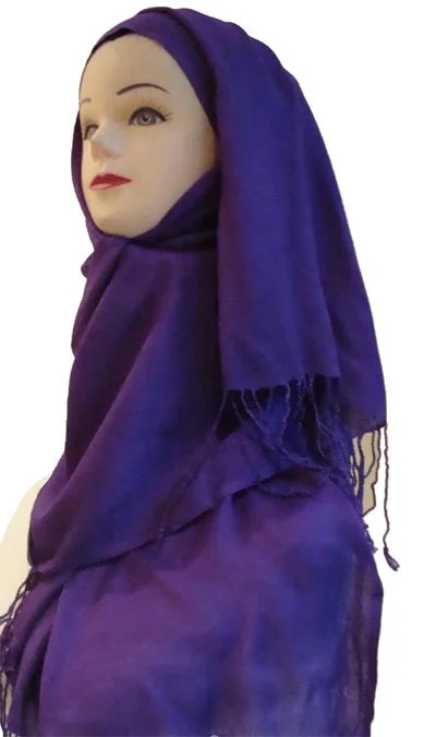 "Tranquil Colors" Cotton Hijab Islamic Shawls Trendy Oversized Shawl Cape