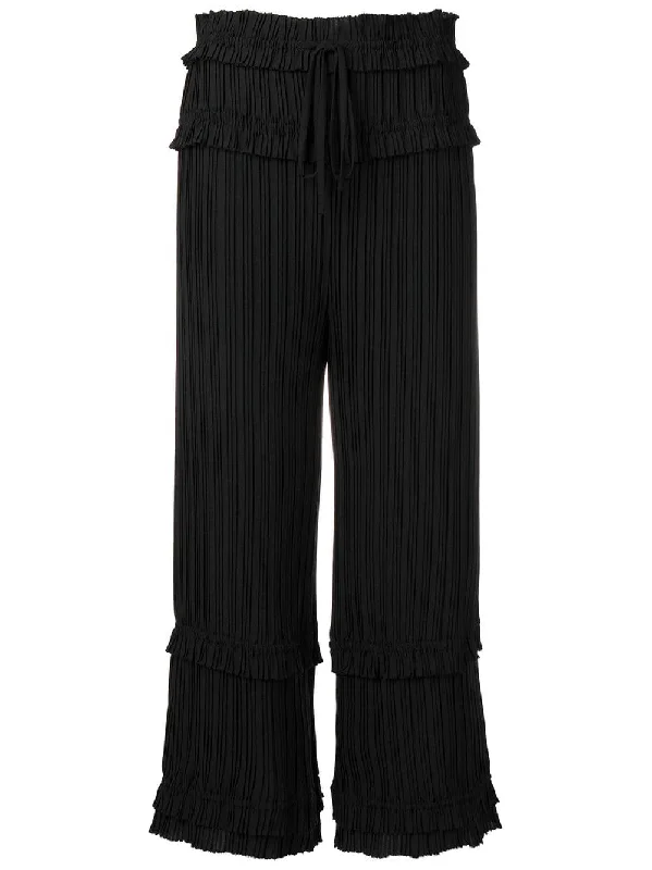 ruffled pleated trousers Trousers Timeless Classic