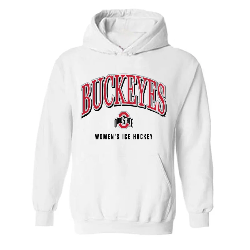 Ohio State - NCAA Women's Ice Hockey : Emily Zumwinkle - Classic Shersey Hooded Sweatshirt Hoodie with Neon Bright Vibrant Ohio State - NCAA Women's Ice Hockey : Emily Zumwinkle - Classic Shersey Hooded Sweatshirt Hoodie with Neon Bright Vibrant