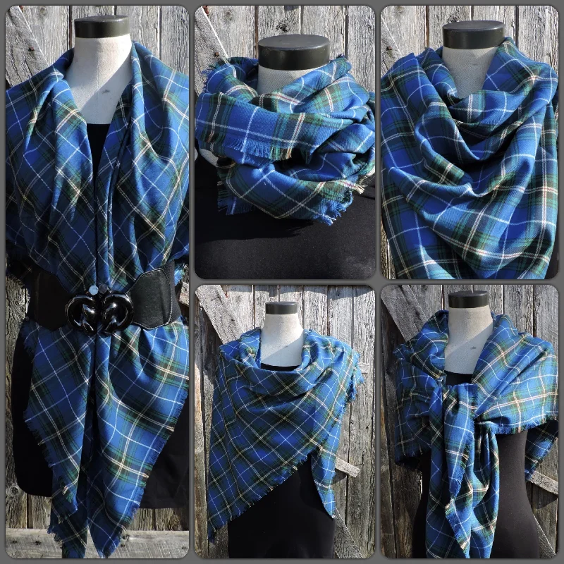 Full Shawl Trendy Chunky Knit Shawl