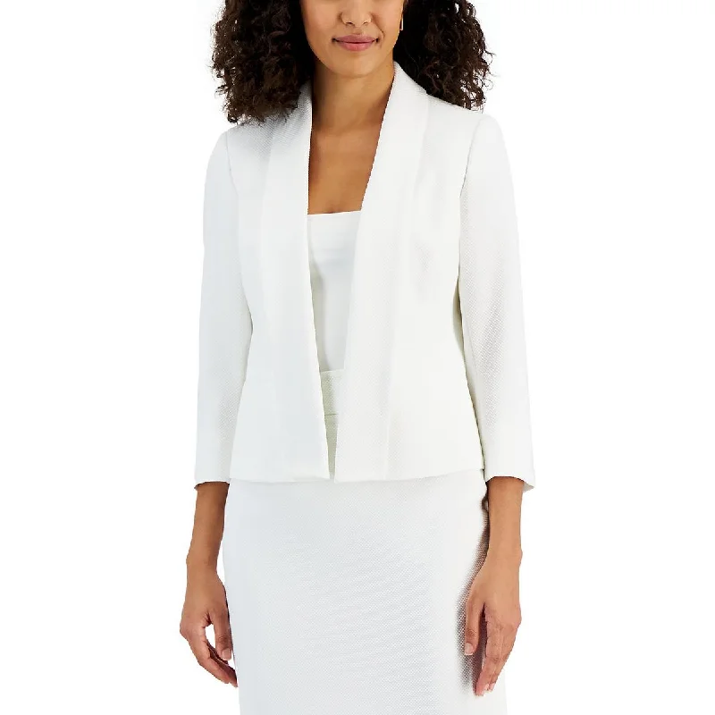 Womens Pique Shawl Collar Open-Front Blazer Trendy Bohemian Shawl Cape