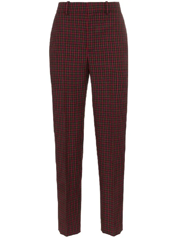 Straight Leg Checked wool trousers Trousers Top Rated