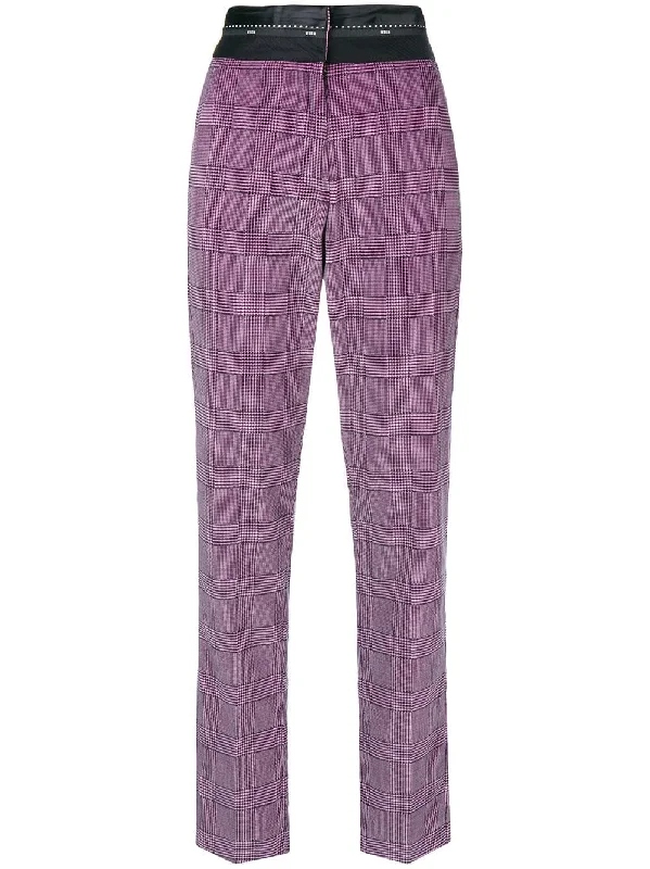 high-waist checked trousers Trousers Timeless Classic