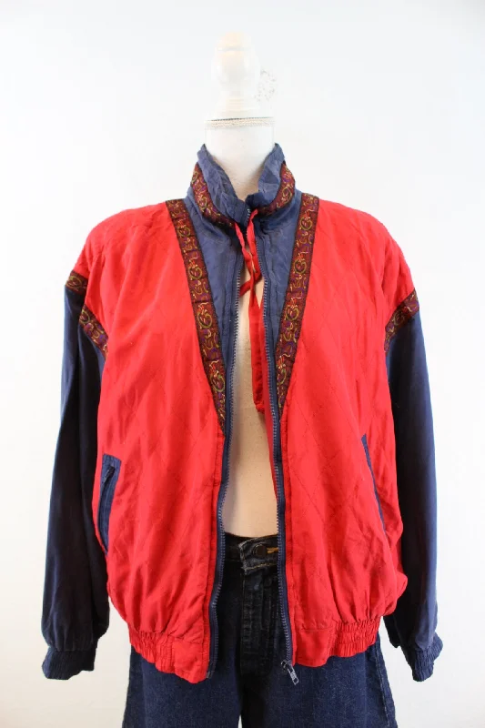 Vintage Oleg Cassini Jacket (L) Tiered Jacket Buttoned Jacket Zippered Jacket