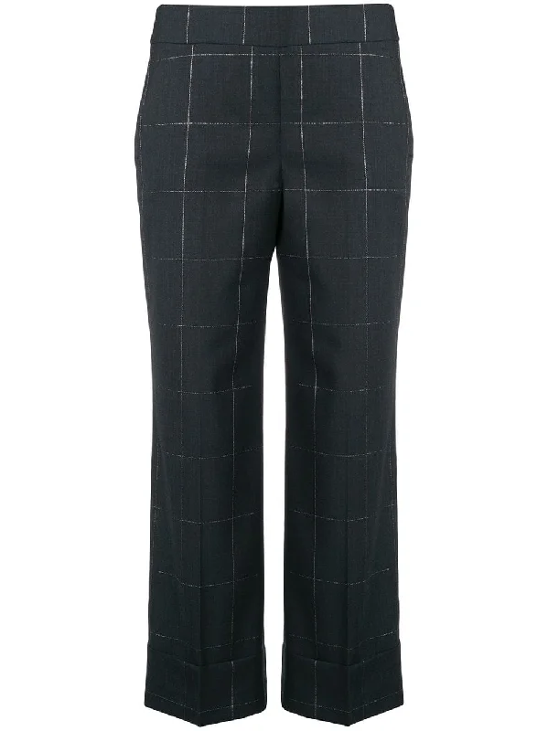 check crop trousers Trousers Seasonal Trendy