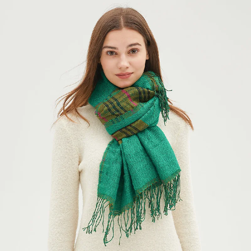 Women's Warm Scarf Cozy Shawl Soft Long Wrap for Fall Winter Fashionable Silk Shawl Wrap