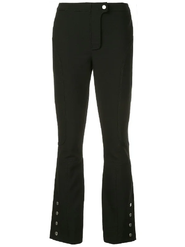 press stud flared trousers Trousers Party Sparkling