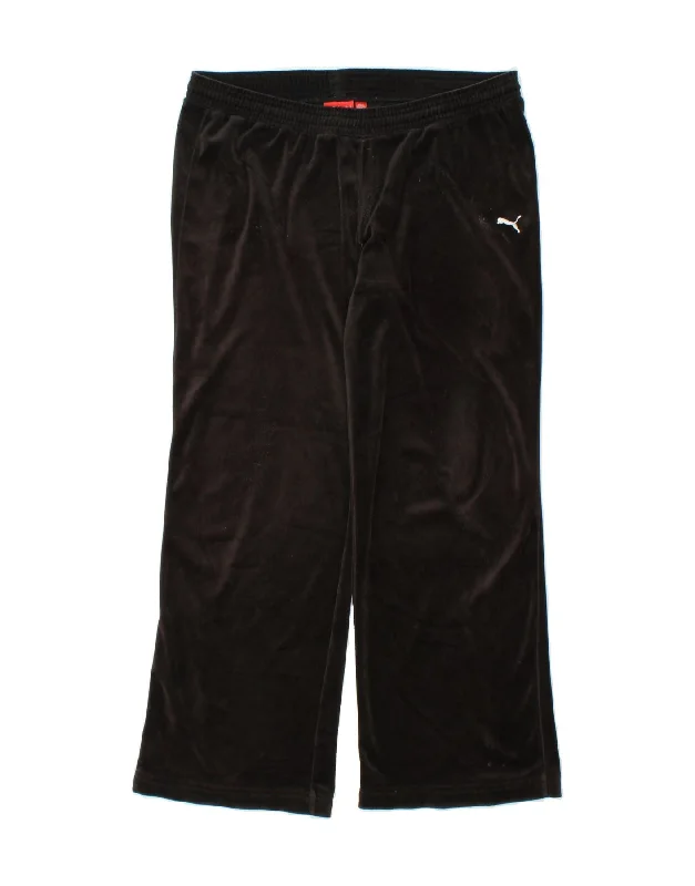 PUMA Womens Tracksuit Trousers UK 12 Medium Brown Polyester Trousers Running Lightweight