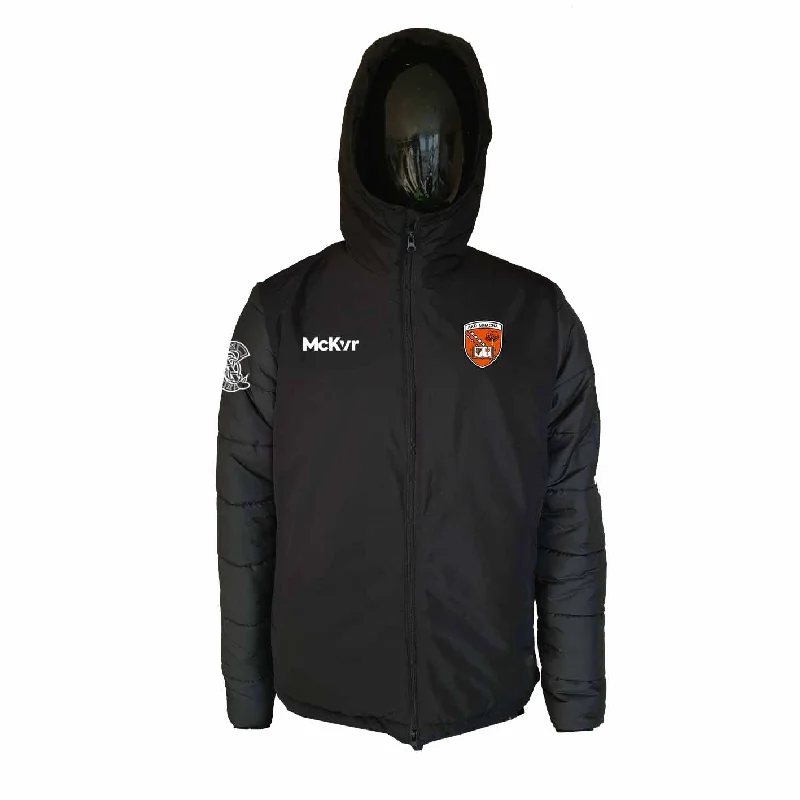 Mc Keever Armagh Camogie Official Core 22 Stadium Jacket - Adult - Black Corduroy Jacket Velvet Jacket Brocade Jacket