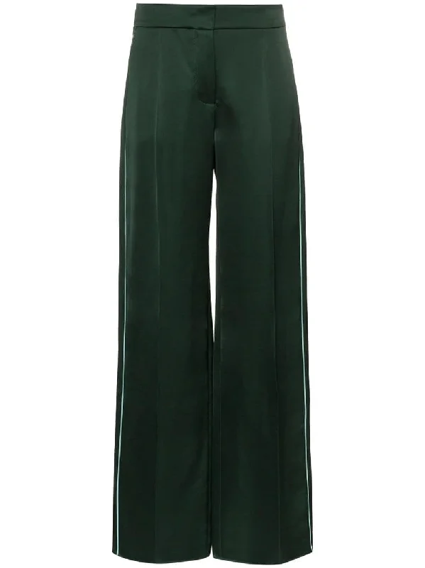 flared satin trousers Trousers Fleece Cozy
